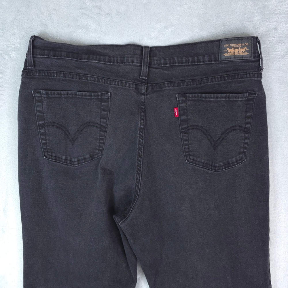 Levis 512 Jeans‎ Womens 18M Black Perfectly Slimming Boot Cut Stretch Y2K 2008 - Picture 4 of 12